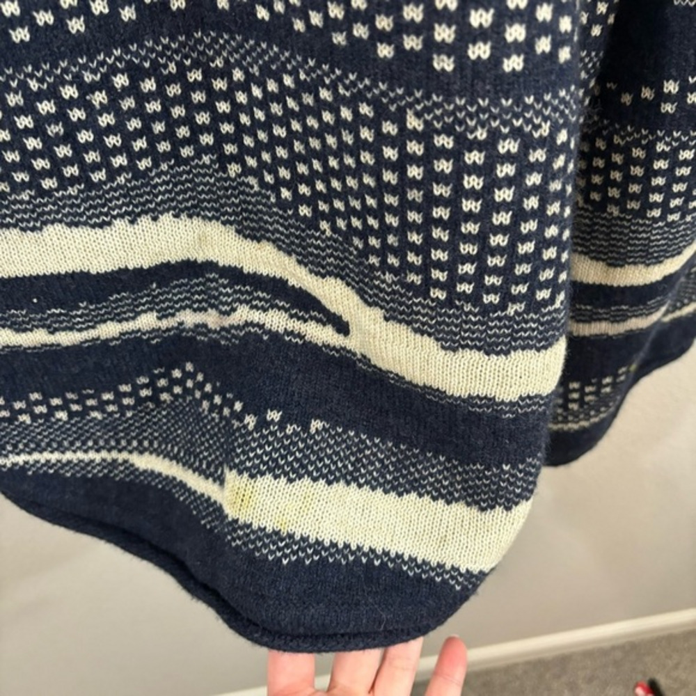 Good Omen Cotton Wool Blend Oversized Sweater Wide Sleeves Sz XS Bulky Cozy - Picture 4 of 8